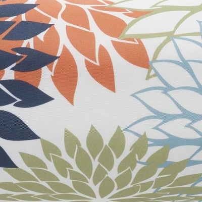 Aloha Multicolor Floral 6" x 20" Outdoor Bolster Pillow