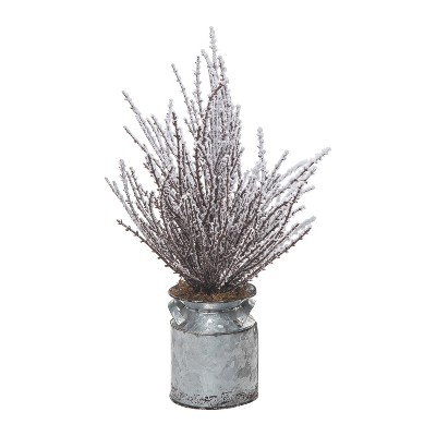 Transpac Artificial 14 in. White Harvest Stems Arrangement in Jug