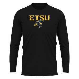 East Tennessee State University Adult Sport Long Sleeve Shirt Primary Logo, Athletic Heather - 1 of 4