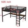 Okak Twin/Full/Queen Size Modern Metal Loft Bed with Desk,Space-Saving Bunk Bed with USB Charging & LED,CPC Certified,Sturdy Loft Beds for Kids,Teens - 4 of 4