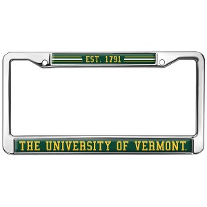 University of Vermont School Logo Full Size Standard License Plate Metal Frame - 1 of 4