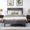 NicBex Full/Queen Upholstered Platform Bed Frame with Linen Tufted Headboard,Under Bed Storage,Wood Slats Support,No Box Spring Needed,Easy Assembly - 2 of 4