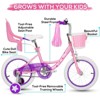SKONYON Bike for 3-12 Years Old, Kids Bike with Training Wheels, Streamers, Basket and Doll Seat - 2 of 4