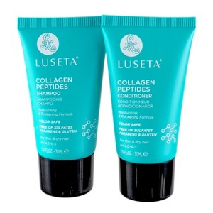 Luseta Collagen Peptide Duo Travel Set - 2 x 1.01 oz- Travel-sized strength for magnificent hair, no matter the destination - 1 of 4