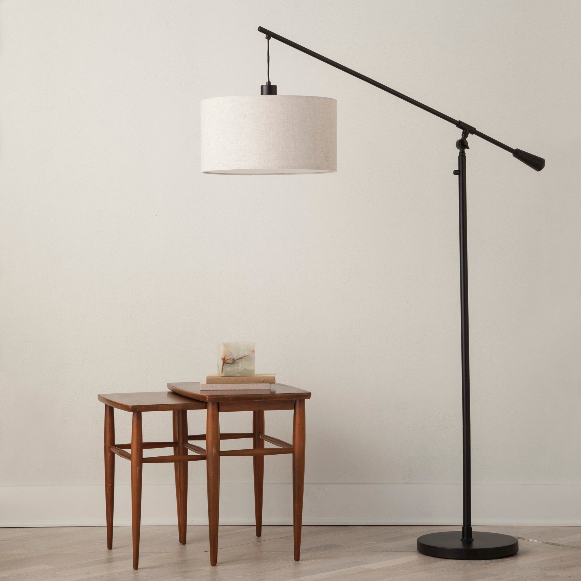 70"x16" Cantilever Drop Pendant Swing Arm Floor Lamp Brown - Threshold™