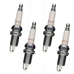 Champion 4 Pack of Genuine OEM (412S) Spark Plugs - RC12LYC-4PK - 1 of 3