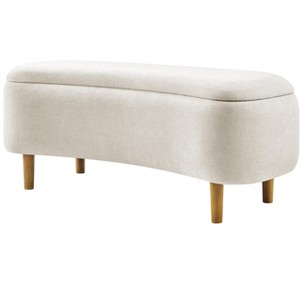 New Pacific Direct Leony Chenille Storage Bench - 1 of 4