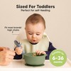 2-Pack Prep Baby Bowls with Suctions & Lids, Silicone Bowls for Baby Boy, Girl, Toddler Suction Bowl, Kids Bowl BPA-Free - 3 of 4