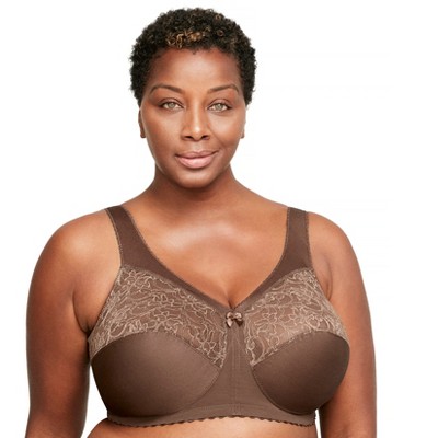 Glamorise Womens Magiclift Original Support Wirefree Bra 1000 Mocha 48b :  Target