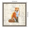 Amanti Art Into the Woods IV no Border (Fox) by Emily Adams Canvas Wall Art Print Framed 16-in. x 16-in. - 4 of 4