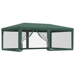 vidaXL Party Tent Green HDPE (high-density polyethylene) with coating - 1 of 4