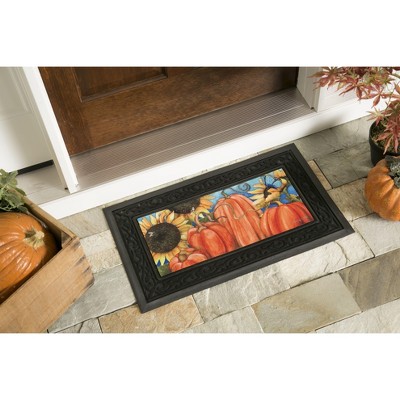 Seasonal Sassafras Decorative Rubber Outdoor Doormat Set