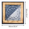 Elerevyo Women's Satin Large Paisley Contrast Color Silk Square Scarf Head Wrap Bandanas 35.4" X 35.4" - 3 of 4