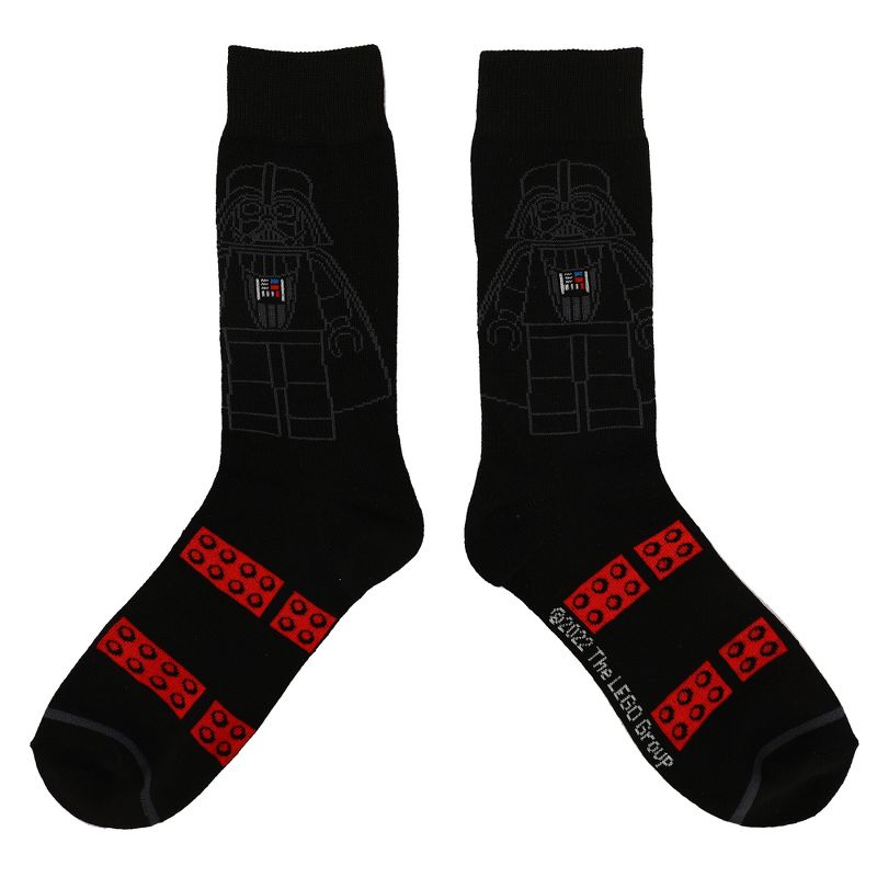Lego X Star Wars Character Minifigs Men's 5-Pack Crew Socks, 2 of 7