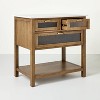 36" Reeded Glass & Wood Kitchen Island - Hearth & Hand™ with Magnolia - 4 of 4