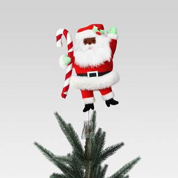 red Christmas tree topper Candy Cane tree topper girly tree topper