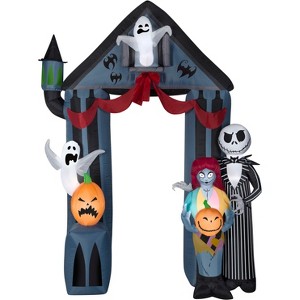 Gemmy Airblown Inflatable Archway Nightmare Before Christmas Disney, 9 ft Tall, Black - 1 of 2
