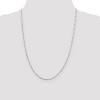 Black Bow Jewelry 1.25mm Sterling Silver, Beaded Box Chain Necklace - 2 of 4