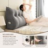 Bekrvio Corduroy Bed Wedge Pillow, Headboard Bolster Back Rest Cushion Pillow f Sofa Bed - 3 of 4