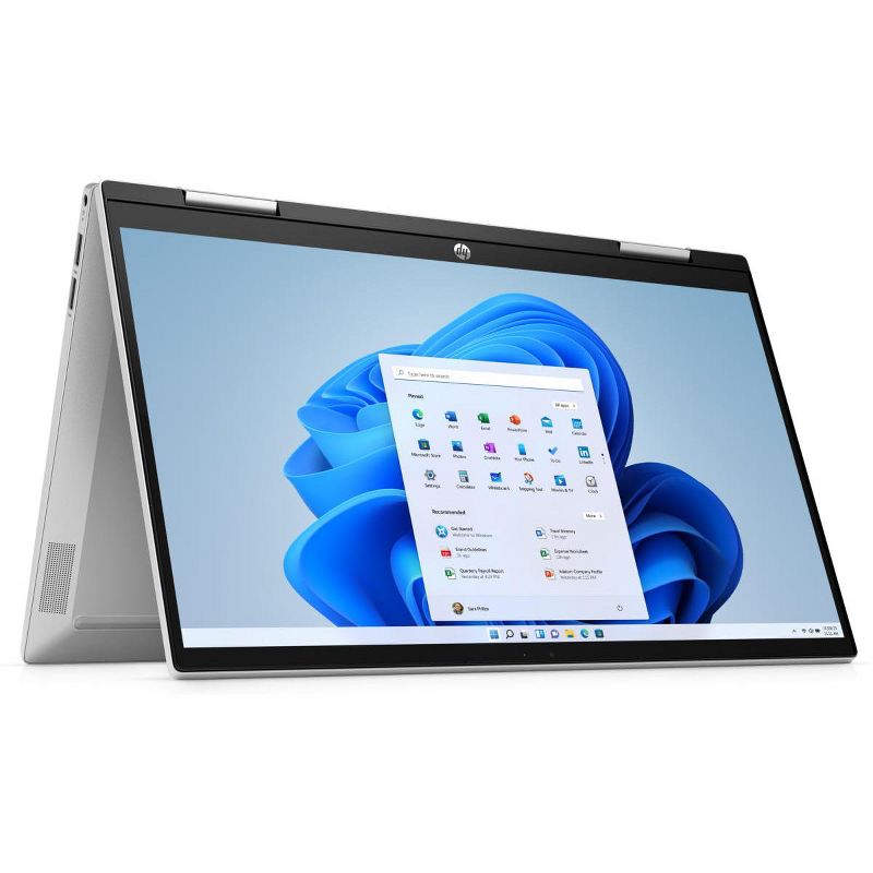 HP Pavilion x360 14” Full HD 2-in-1 Touchscreen Laptop, Intel Core i5-1235U, 8GB RAM, 256GB SSD, Windows 11 Home, 1 of 8