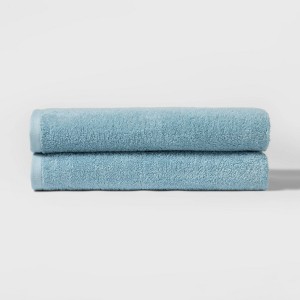 2pk Bath Towel Set Blue - Room Essentials