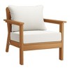 WestinTrends Avalon Outdoor Modern HDPE Patio Club Chairs with Deep Seat Cushions (Set of 2) - 4 of 4