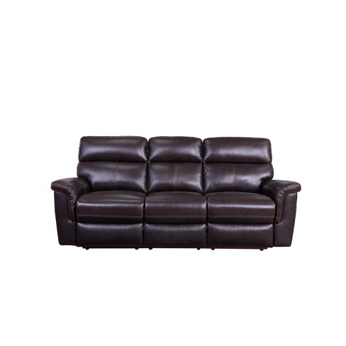 Abbyson living leather sofa