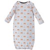 Luvable Friends Infant Boy Cotton Gowns, Wild and Free, Preemie-Newborn - 2 of 4