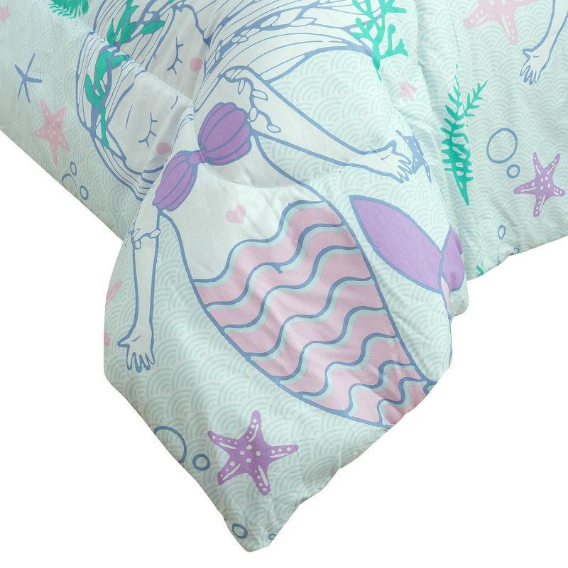 5pc Twin Mystical Mermaid Kids&#39; Bed in a Bag Blue - Kidz Mix, 4 of 7