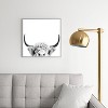Sisi and Seb Peeking Highland Cow Metal Framed Art Print - Deny Designs - 2 of 4