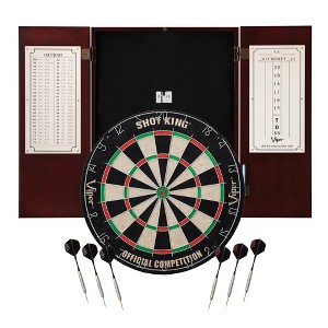 Viper Metropolitan Shot King Dartboard and Cabinet Bundle - 1 of 4