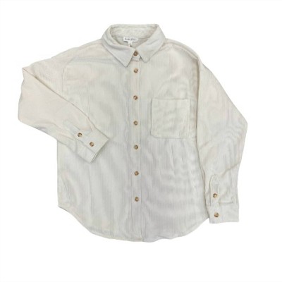 Women's Perch By The River Corduroy Button Up Jacket - Blu Pepper