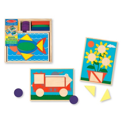 Melissa & doug store beginner pattern blocks