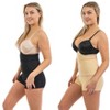 Body Beautiful Shapewear 2-Pack Seamless Hi Waist Bottom Shaper for Women Stomach & Waist Control, Large, Black & Nude - 2 of 3
