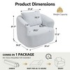 Resenkos 360 Swivel Accent Chair, Plush Teddy Fleece Upholstery with Included Pillow - No Assembly Required, - 2 of 4