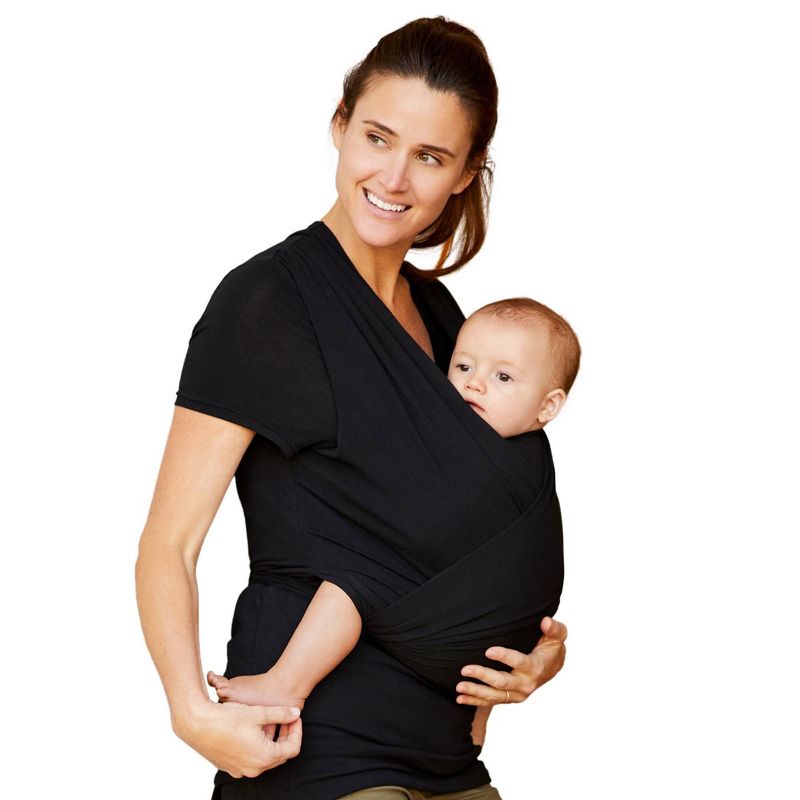 Moby Bump &#38; Beyond T-Shirt Wrap Baby Carrier - Black - S, 6 of 14