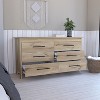 CAVINAS 6 Dresser for Bedroom with Black Metal Handle Design,Freestanding Modern Chest of Drawers,Freestanding Dresser for Bedroom - 2 of 4