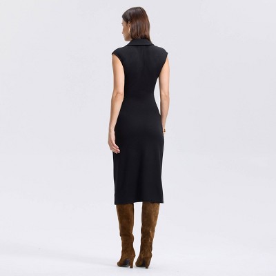 Women Short Sleeve Midi Bodycon Dress – A