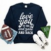 Simply Sage Market Women's Graphic Sweatshirt To The End Zone And Back - 3 of 4