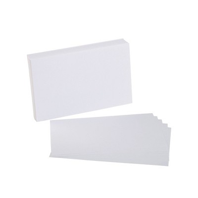 Staples 5" x 8" Blank White Index Cards 100/Pack (51017) TR51017