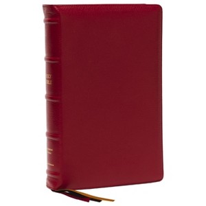 KJV Holy Bible: Large Print Single-Column with 43,000 End-Of-Verse Cross References, Red Goatskin Leather, Premier Collection, Personal Size, Thumb - 1 of 1