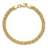 Black Bow Jewelry Hollow 5mm Byzantine Chain Bracelet in 14k Yellow Gold, 7 Inch - 4 of 4