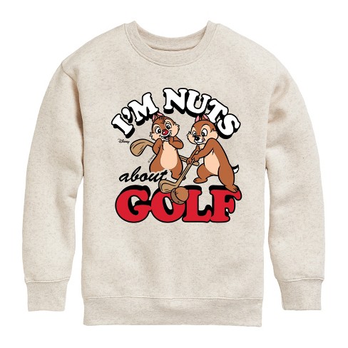 Boys' - Disney - I'm Nuts About Golf Graphic Long Sleeve Fleece Sweatshirt - image 1 of 4