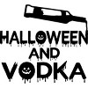 Men's Design By Humans Halloween and Vodka By melcu T-Shirt - 2 of 4