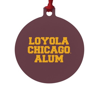 Loyola University Chicago Alumni Aluminum Holiday Christmas Tree Ornament