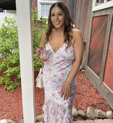 long sleeve dress red Cherry Pink Floral Long Sleeve Midi Dress - All Dresses