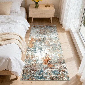 Modern Abstract Area Rug – Soft, Non-Slip, Washable Carpet for Living Room, Bedroom, Dining Room - 1 of 4