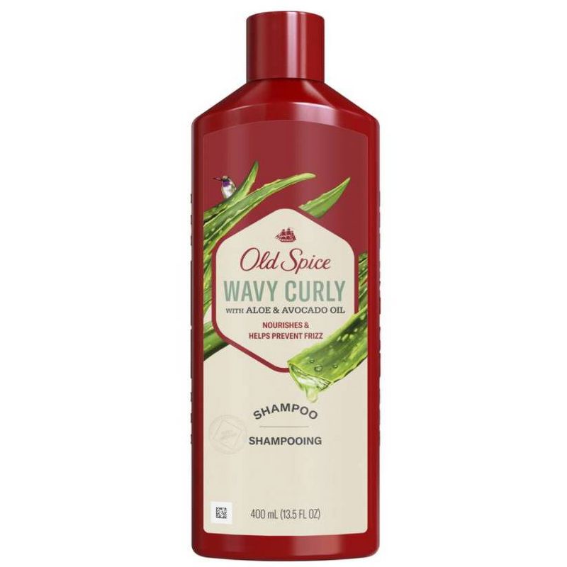 Old Spice Wavy Curly Shampoo with Aloe &#38; Avocado Oil for Men - 13.5 fl oz, 1 of 9