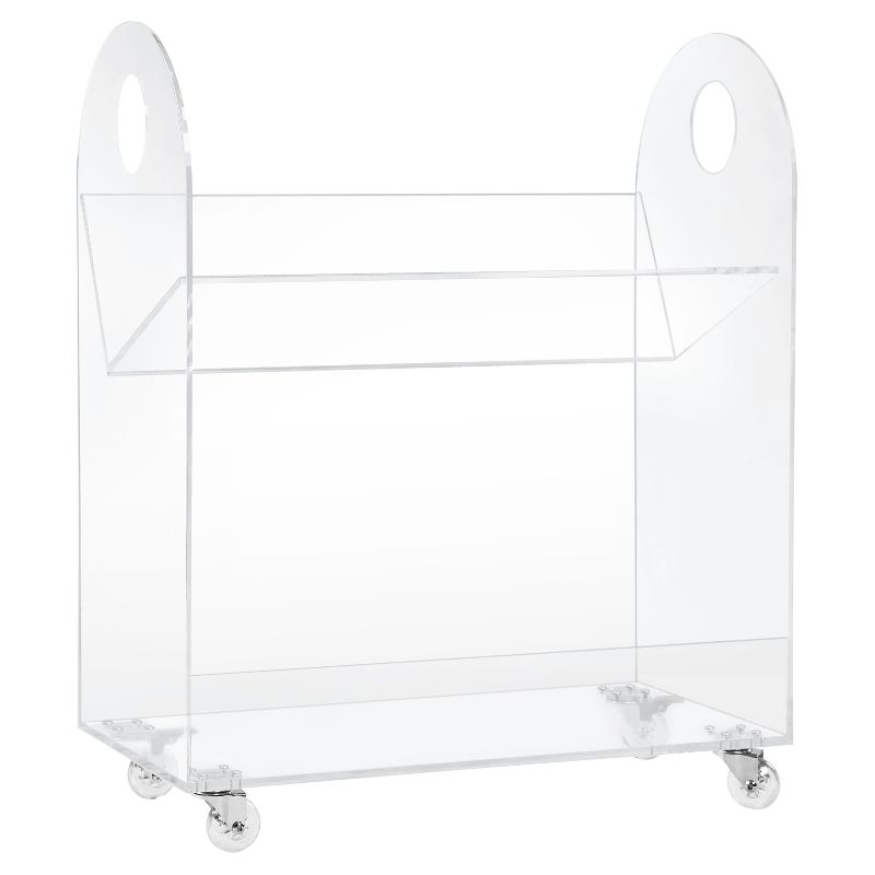 Babyletto Presto Acrylic Bookcase and Cart - Clear, 2 of 5