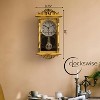 Clockswise Vintage Grandfather Wood-Looking Plastic Pendulum Decorative Battery-Operated Wall Clock - 2 of 4